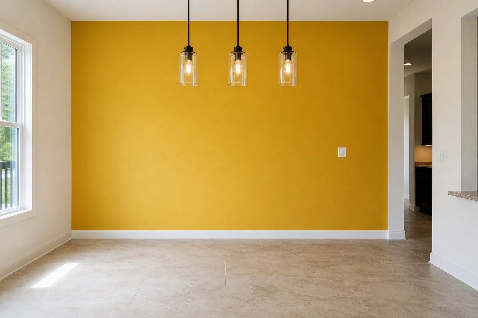 jartech-painting-project-mustard-dining-wall-dubai